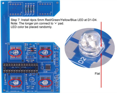 5mm Red/Green/Yellow/Blue LED