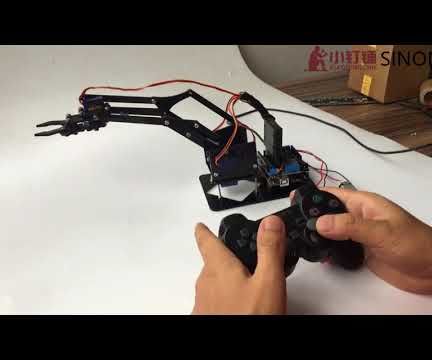 4dof Ps2 Control Arduino Acrylic Robot Arm