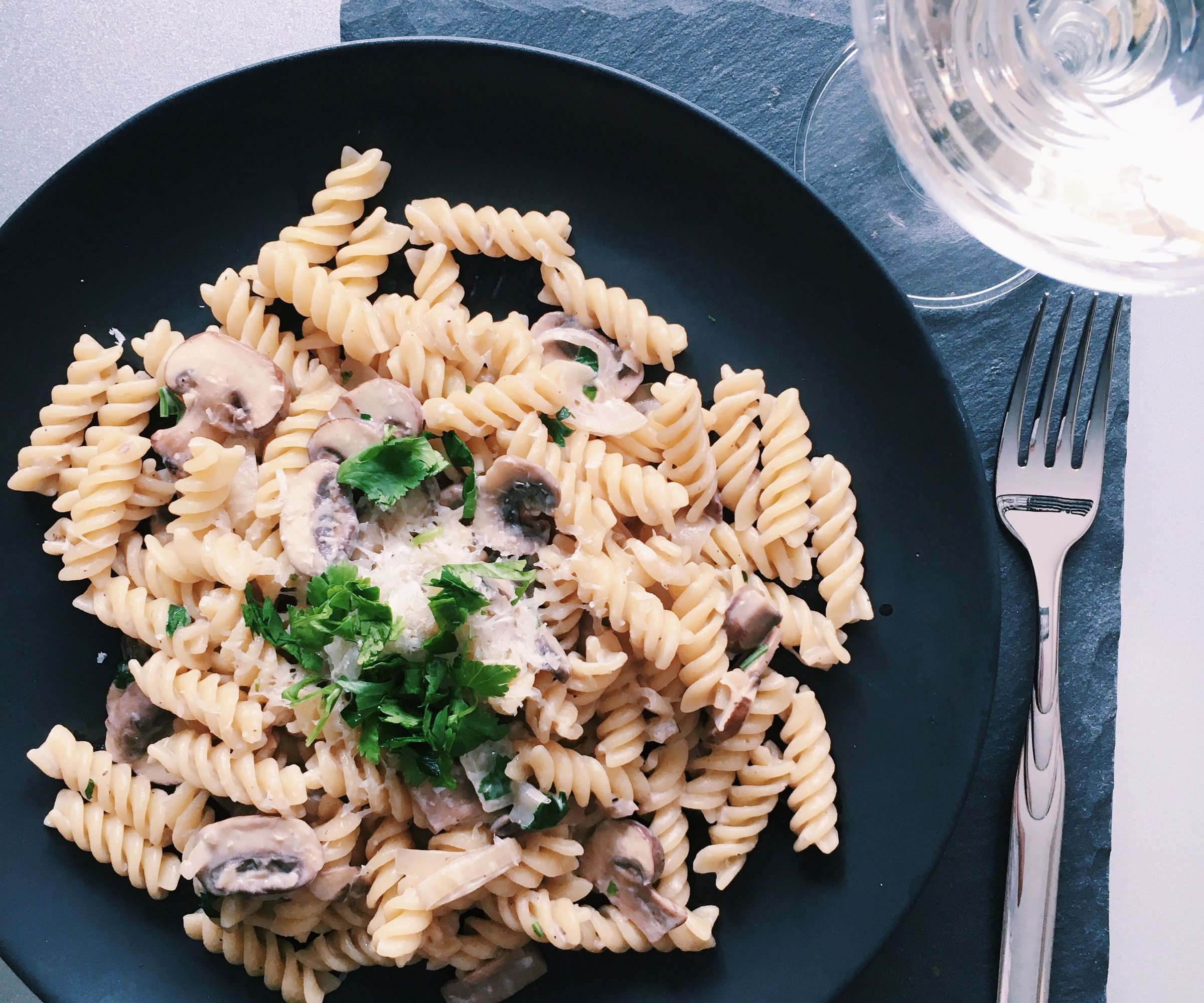 RECIPE | MUSHROOM CREAM PASTA