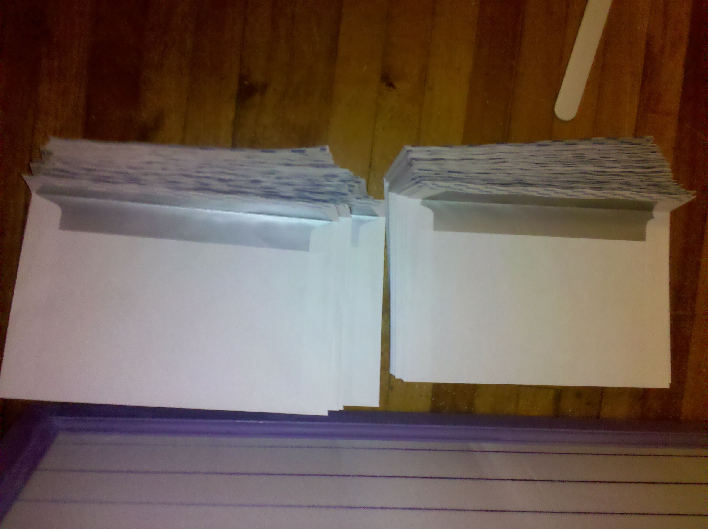 How to line envelopes on the cheap