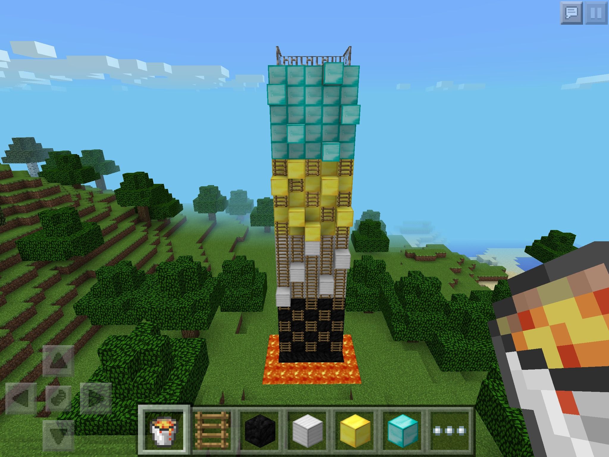 MCPE Climbing Wall... OF DEATH!