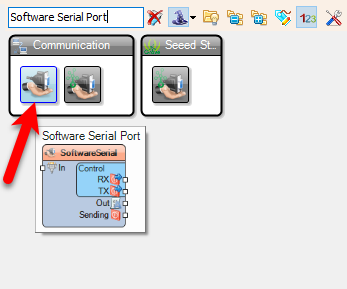 In Visuino Add Components