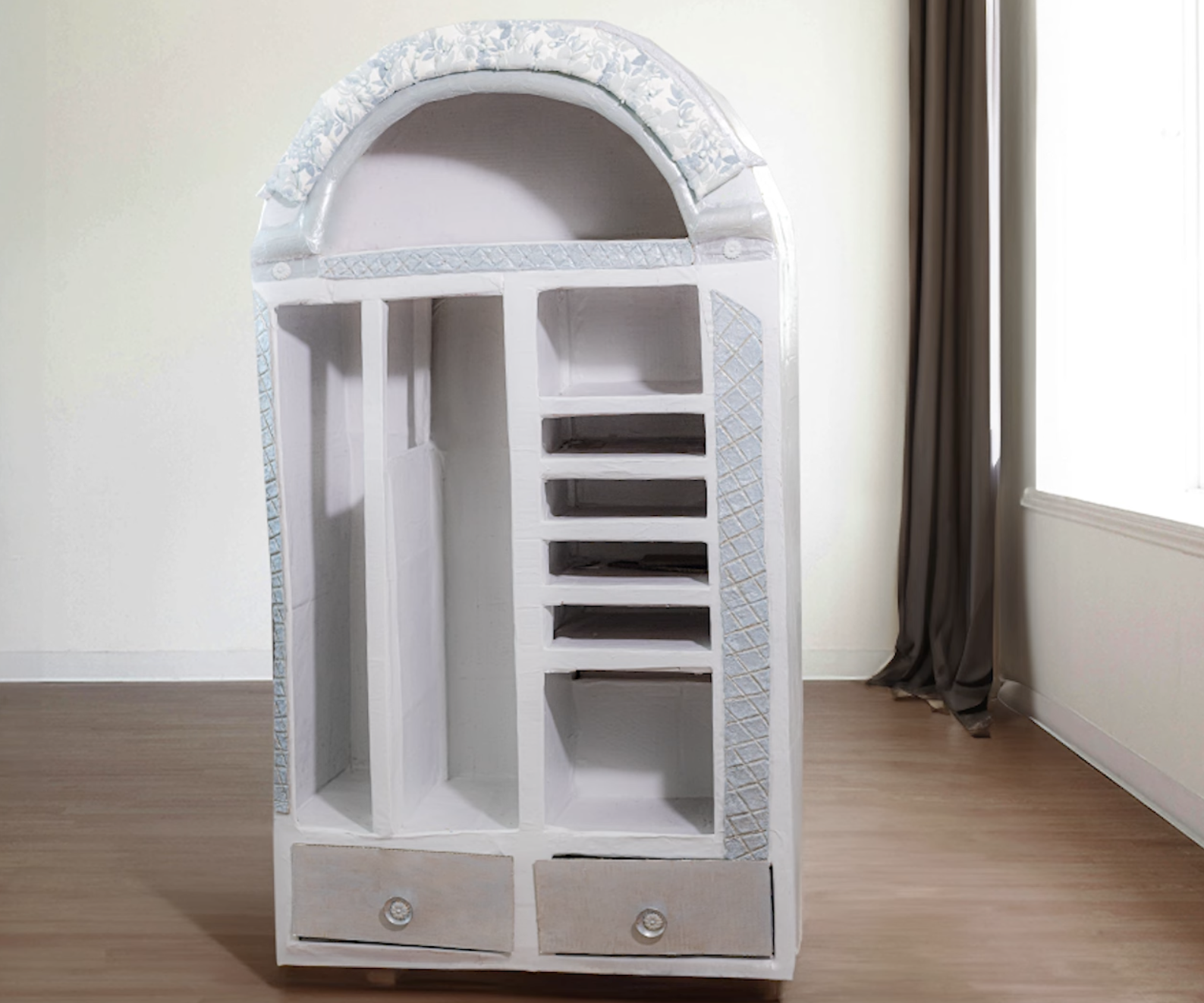 Heavy-Duty Cardboard Storage Unit (That Looks Like Real Furniture!)