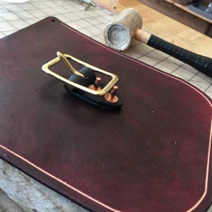 Groove Your Stitch Line and Attach Your Buckles 
