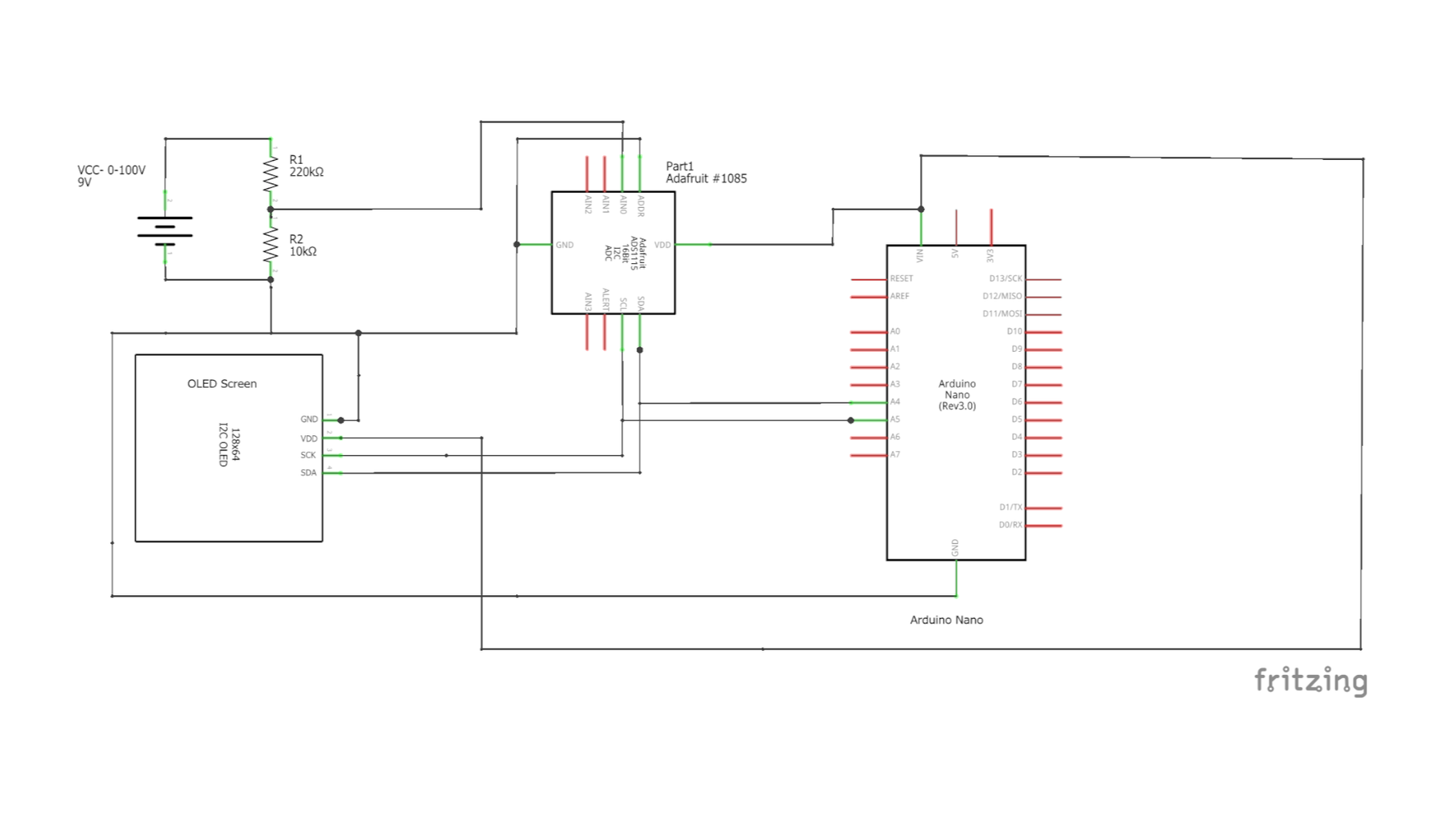 Arduino Volt Meter (0-100V DC) - Version 2 (better) : 3 Steps ...