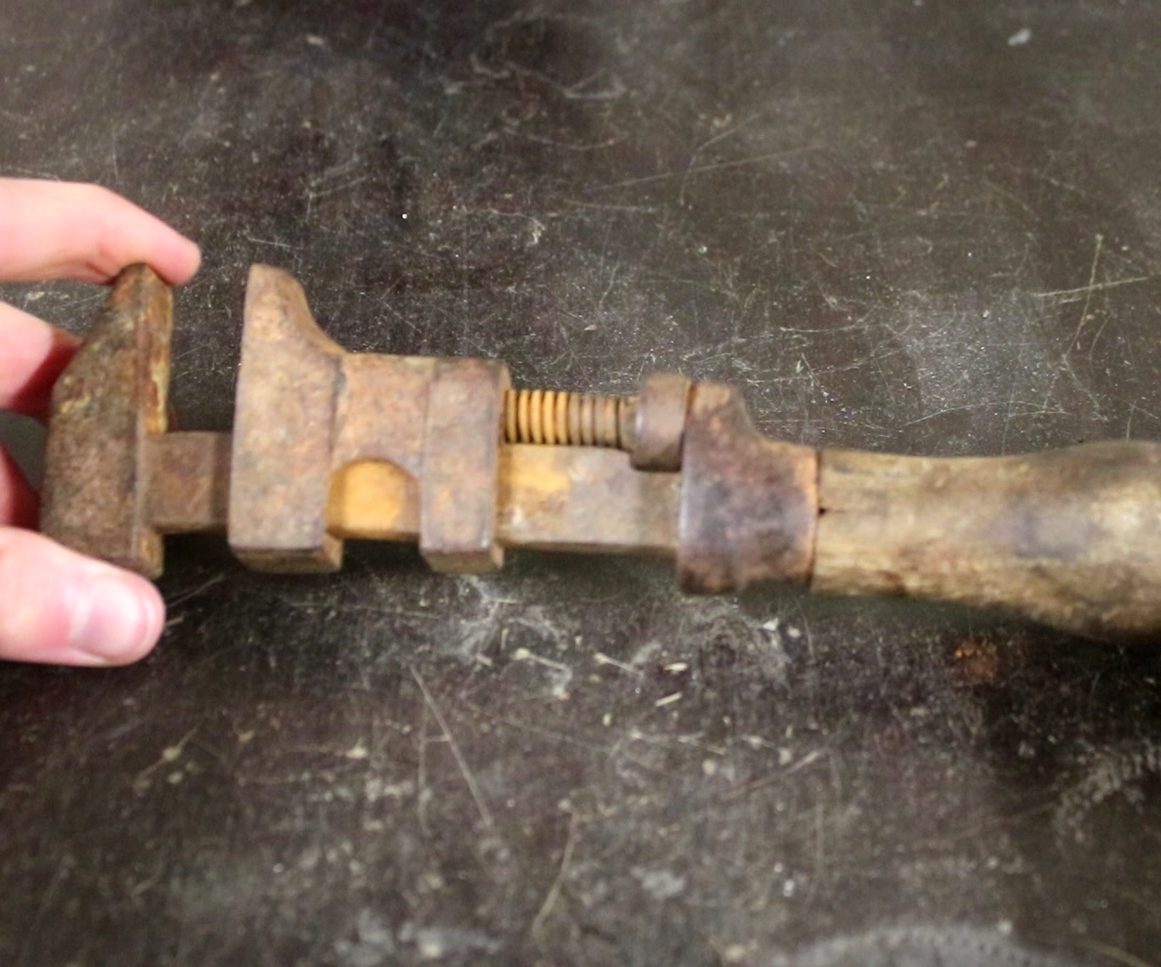 Restoring Antique Monkey Wrench
