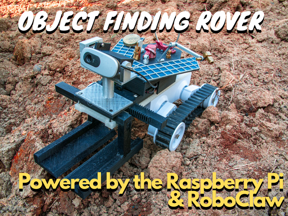 Robot trợ lý cá nhân (Tìm đồ vật và đi theo bạn) với Raspberry Pi + RoboClaw