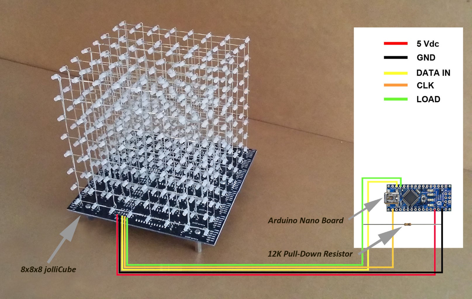 Load LED Cube Demo Program Code