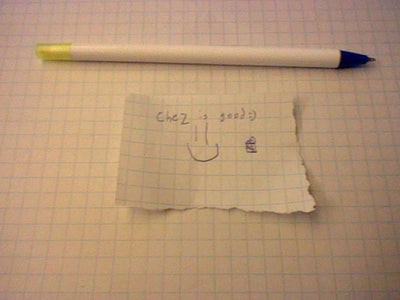 Note Passing Device Disguised As Gluestick