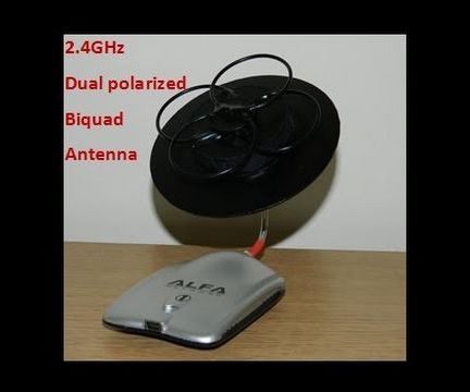 Dual Polarized Biquad Antenna