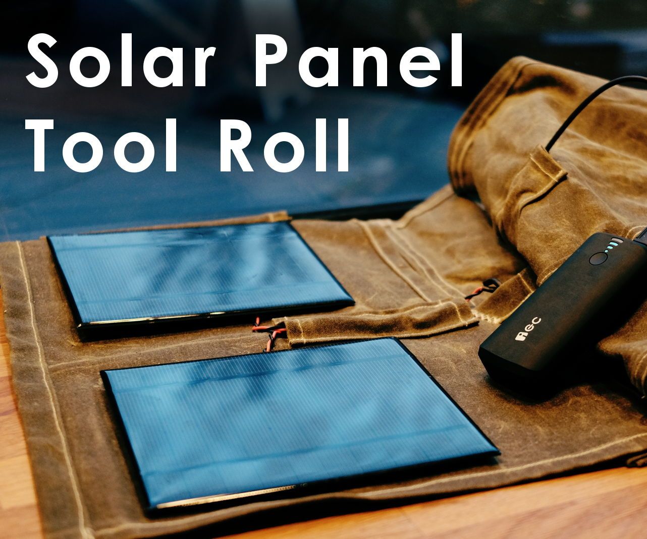 Solar Panel Charging Tool Roll
