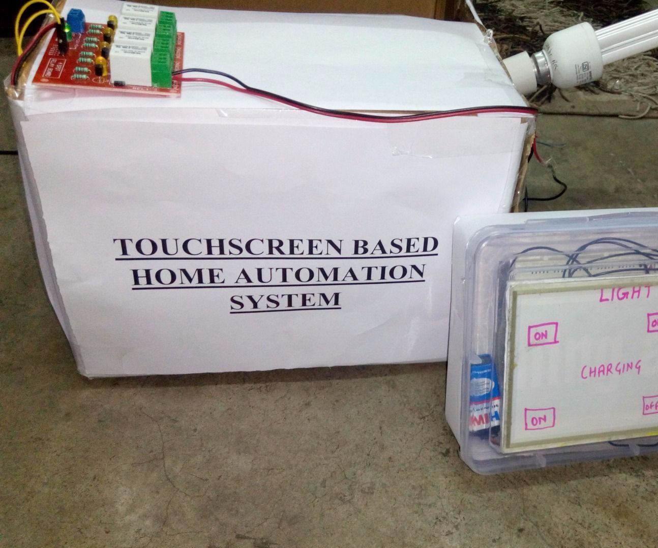 WIRELESS TOUCH SCREEN BASED HOME AUTOMATION SYSTEM