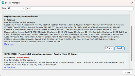 Additional Boards Manager URLs