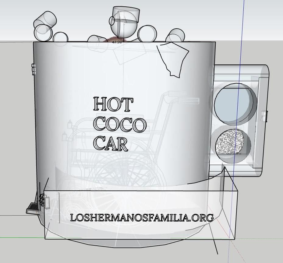 Build a Giant Cup of Hot Chocolate/Coffee Car- Use W/ Parades, Wheelchair-Sports, Adaptive Athletics, Tail-Gate Parties, Teaching, STEM, SponsorEvents