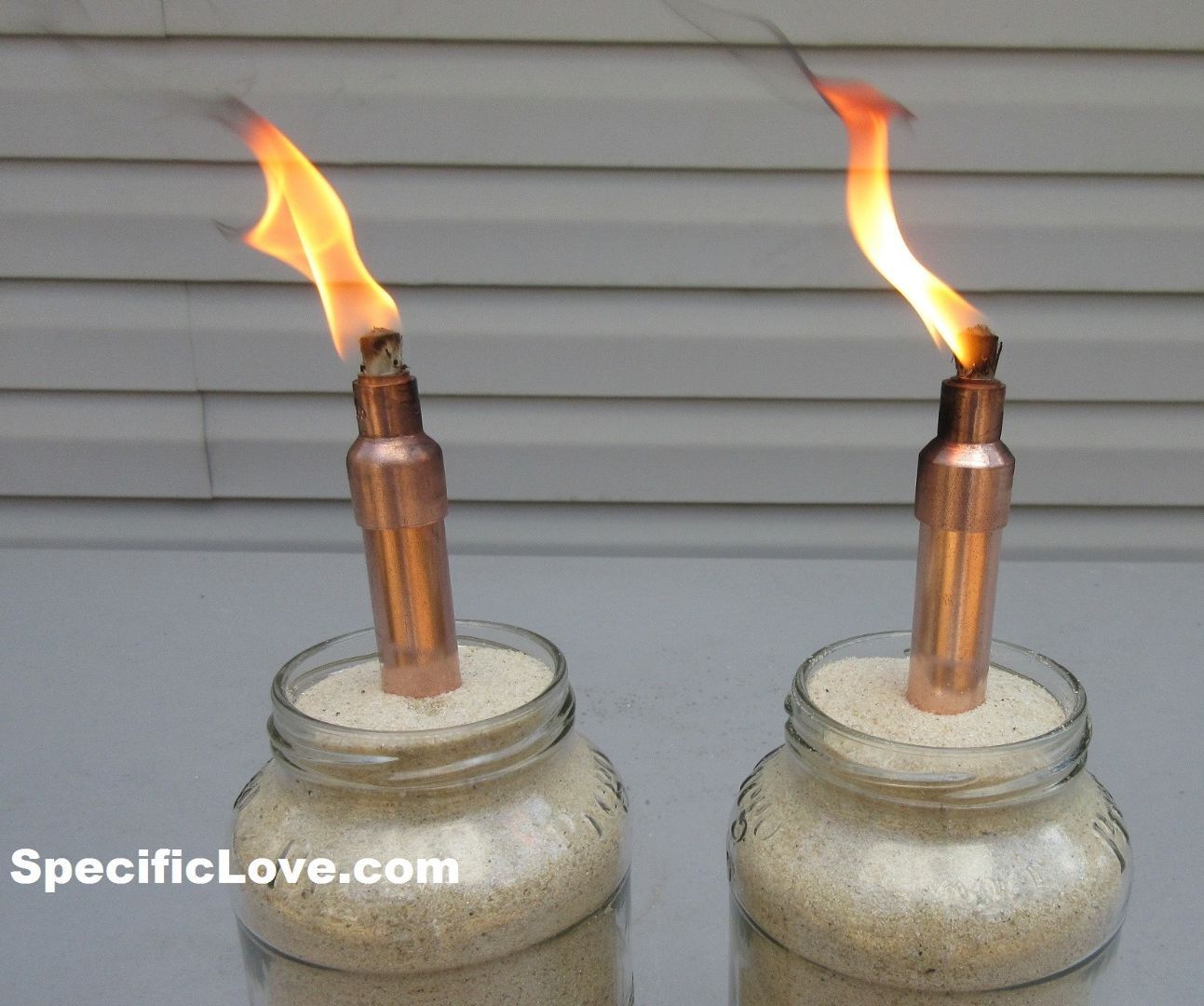 Mini Copper Tabletop Tiki Torch