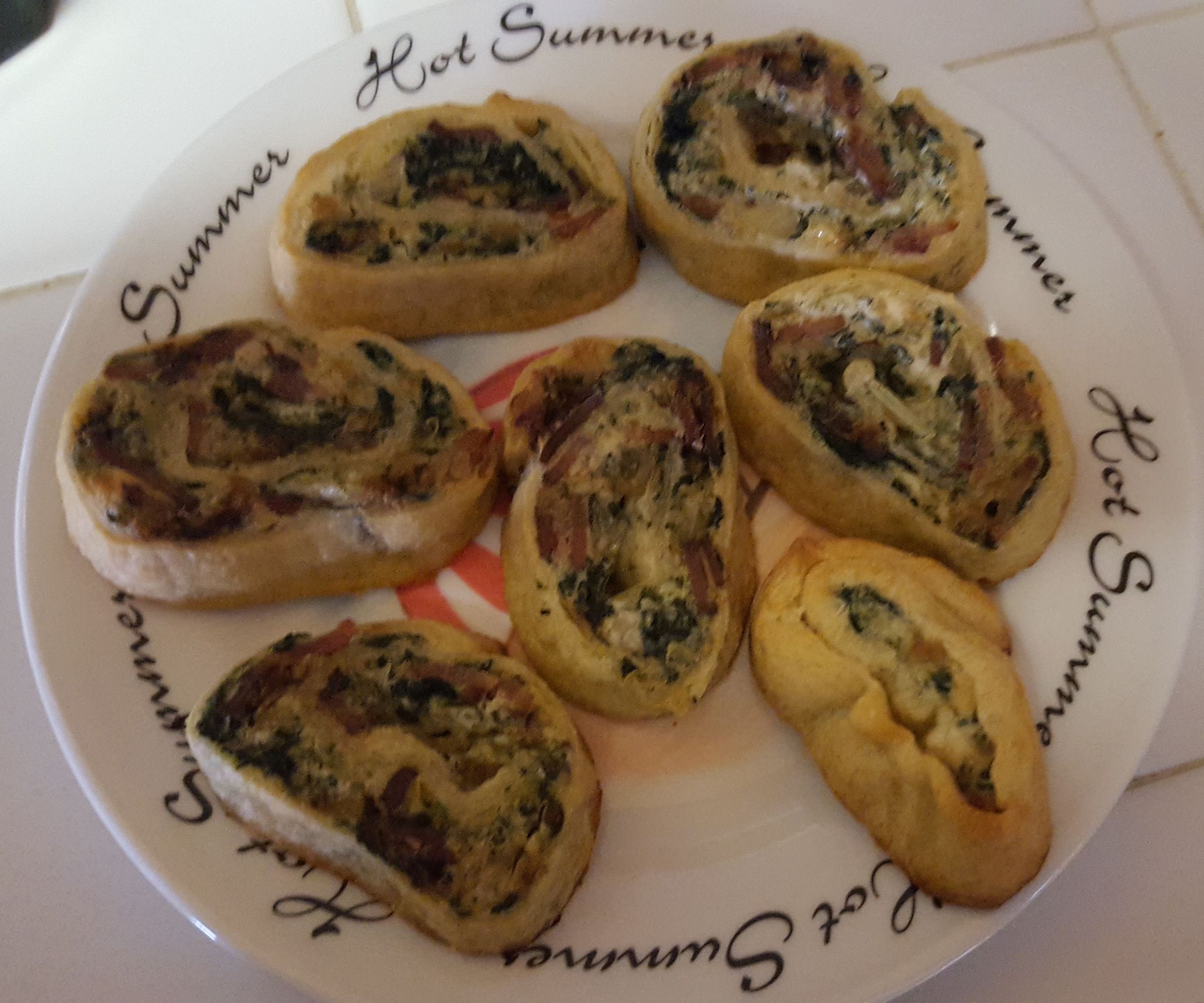 Spinach Artichoke Dip Pinwheels