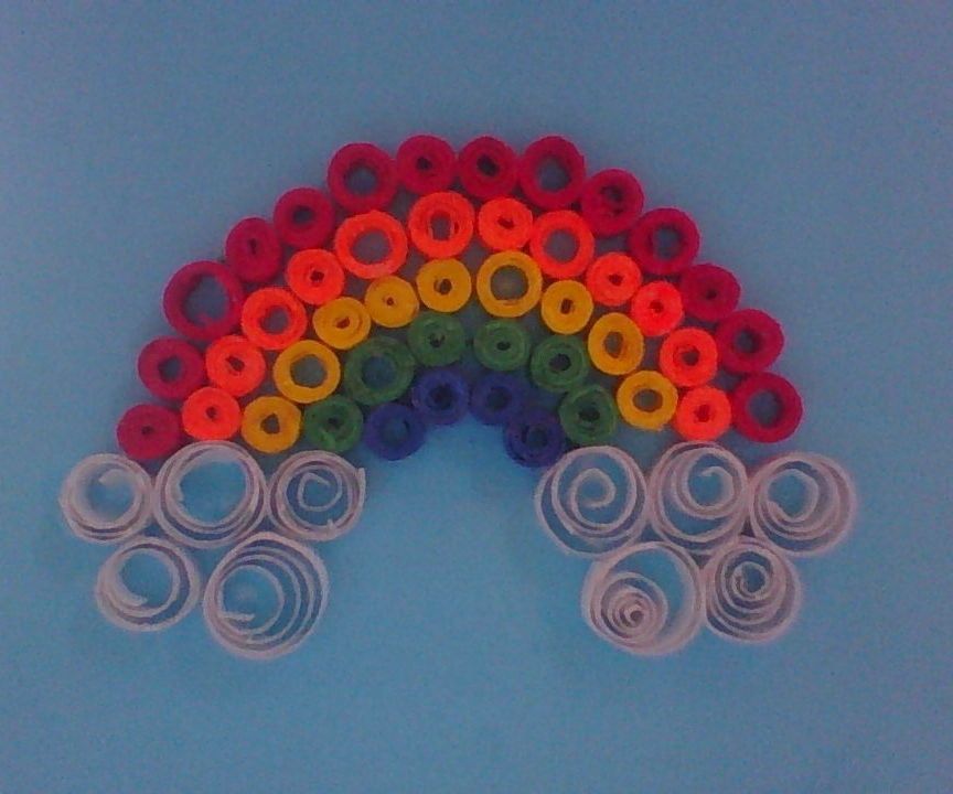 How to Make a Quilled Rainbow