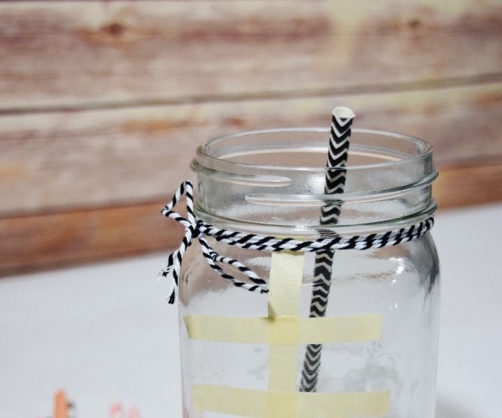 DIY Superbowl Mason Jar 