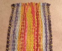 Upcycled Fabric Scraps Rag Rug