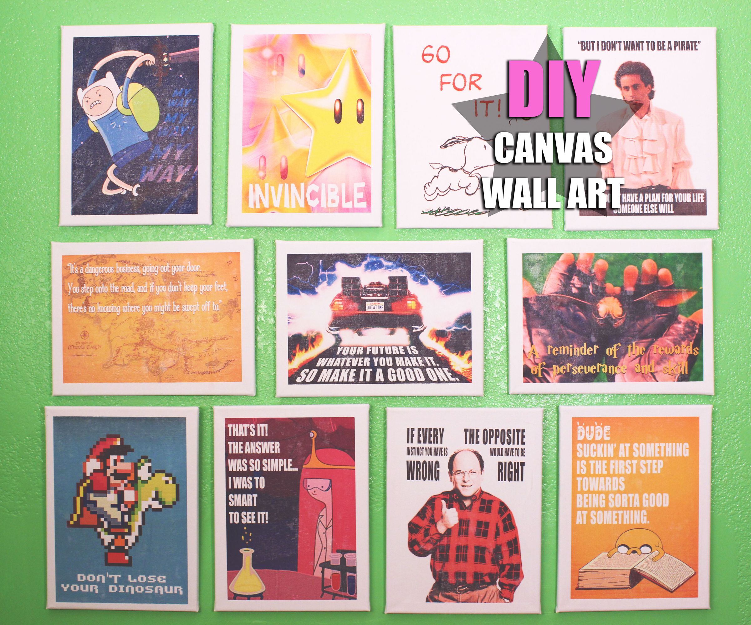 Canvas Wall Art (With a Geek Twist)