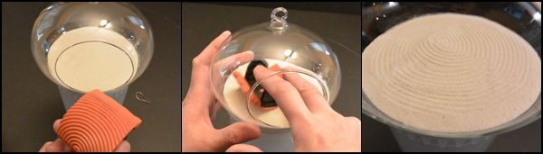 Grain Sand With Graining Tool