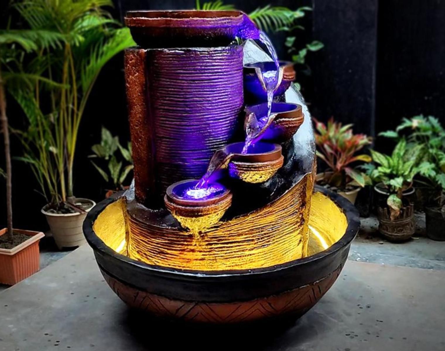 Built My Own Concrete Fountain for a Serene Backyard