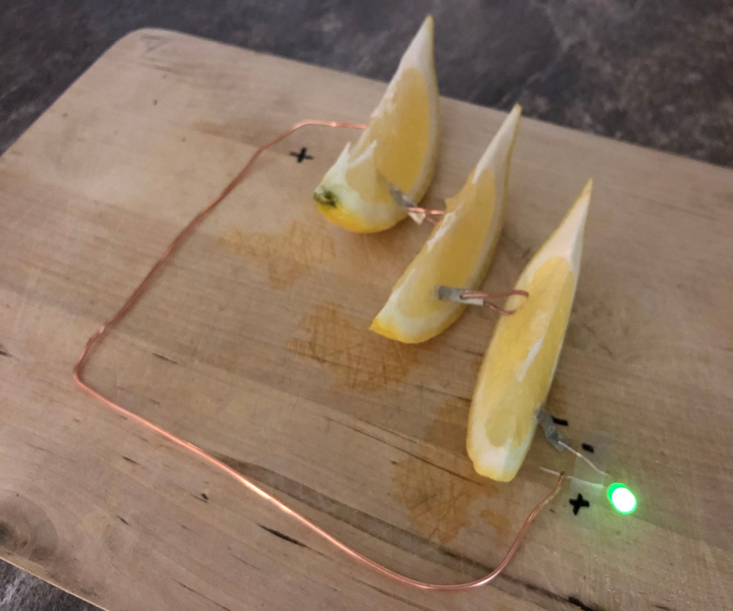 Electricity & Light From a Lemon