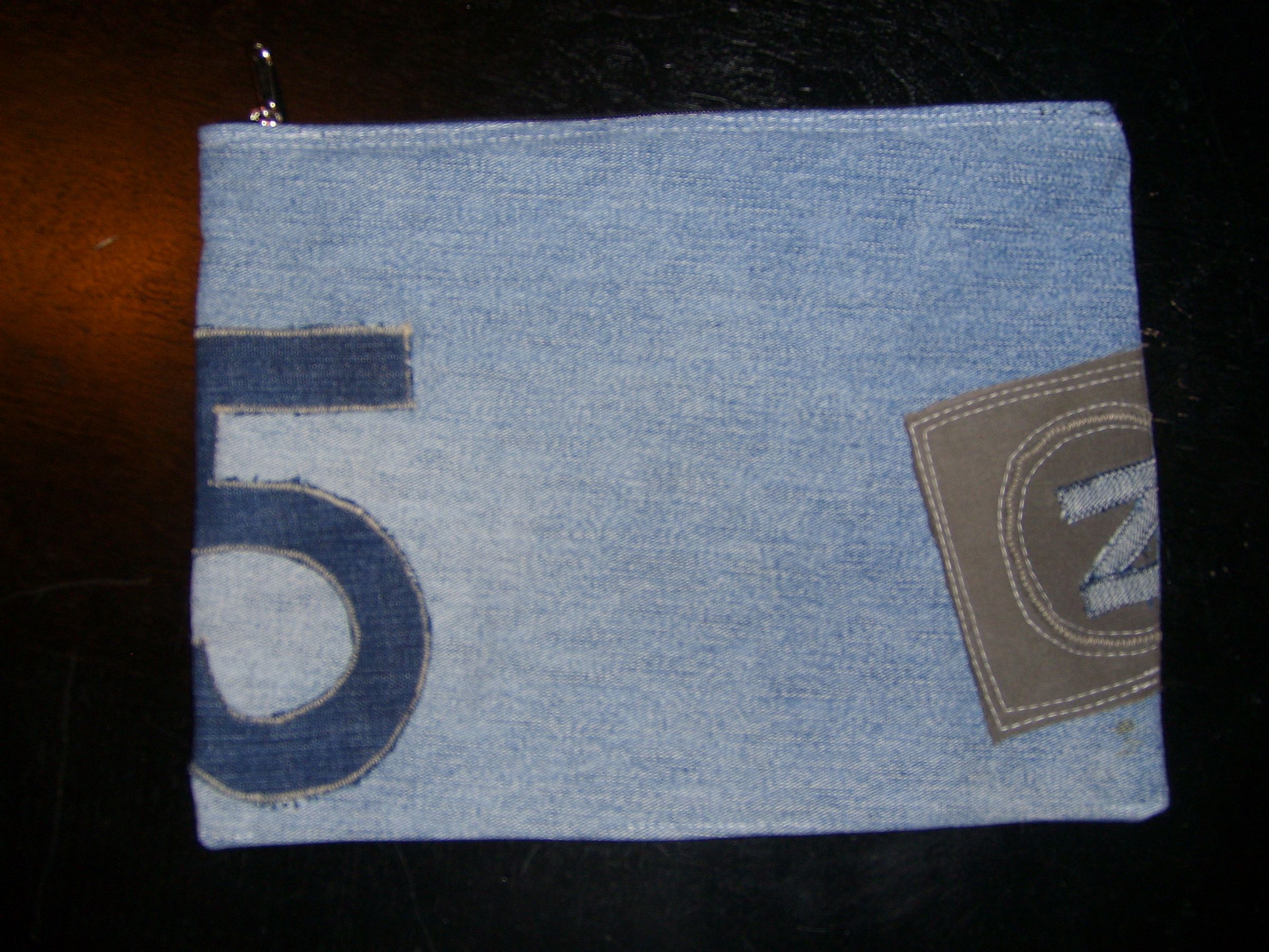 Recycled Jean Pencil Case