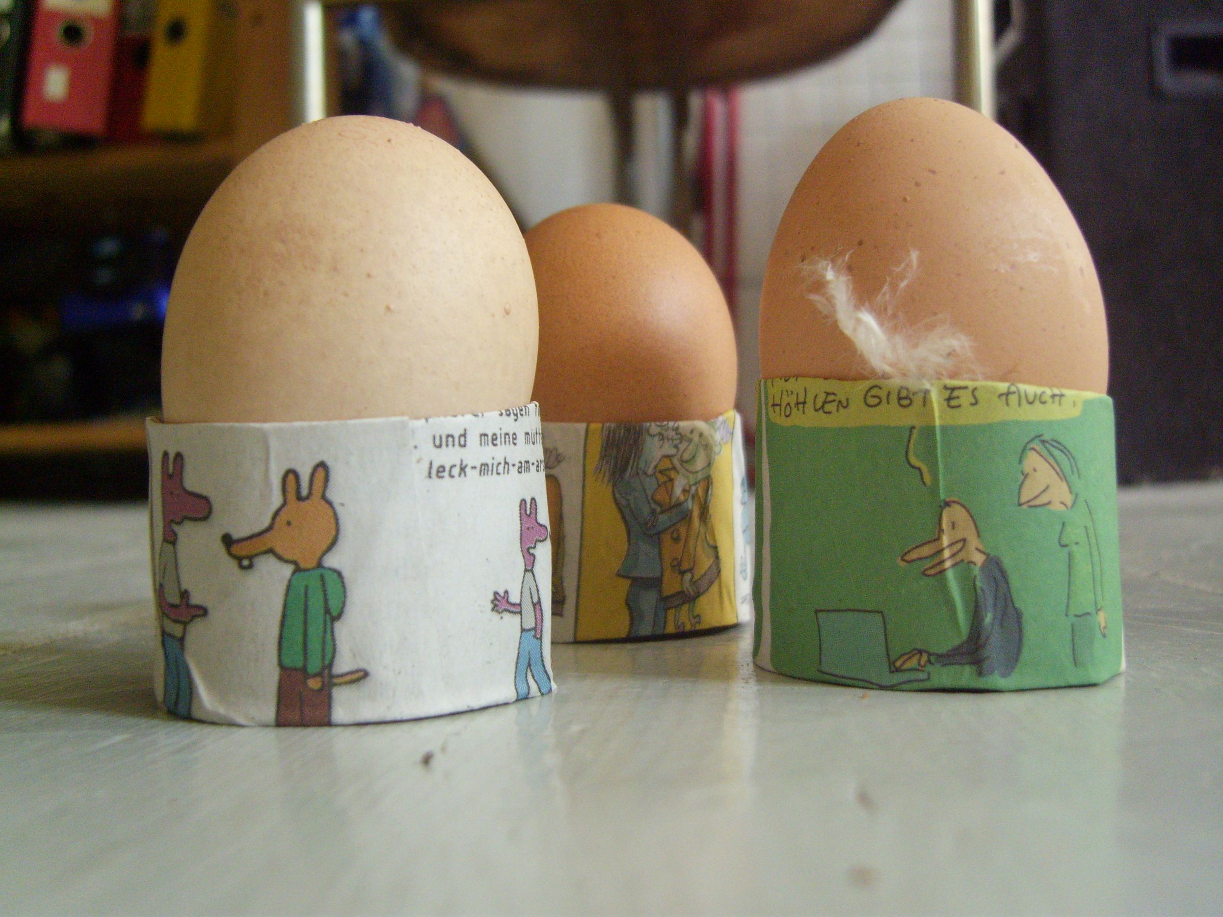 SuperSimple Upcycled Toilet Paper Tube Eggcups