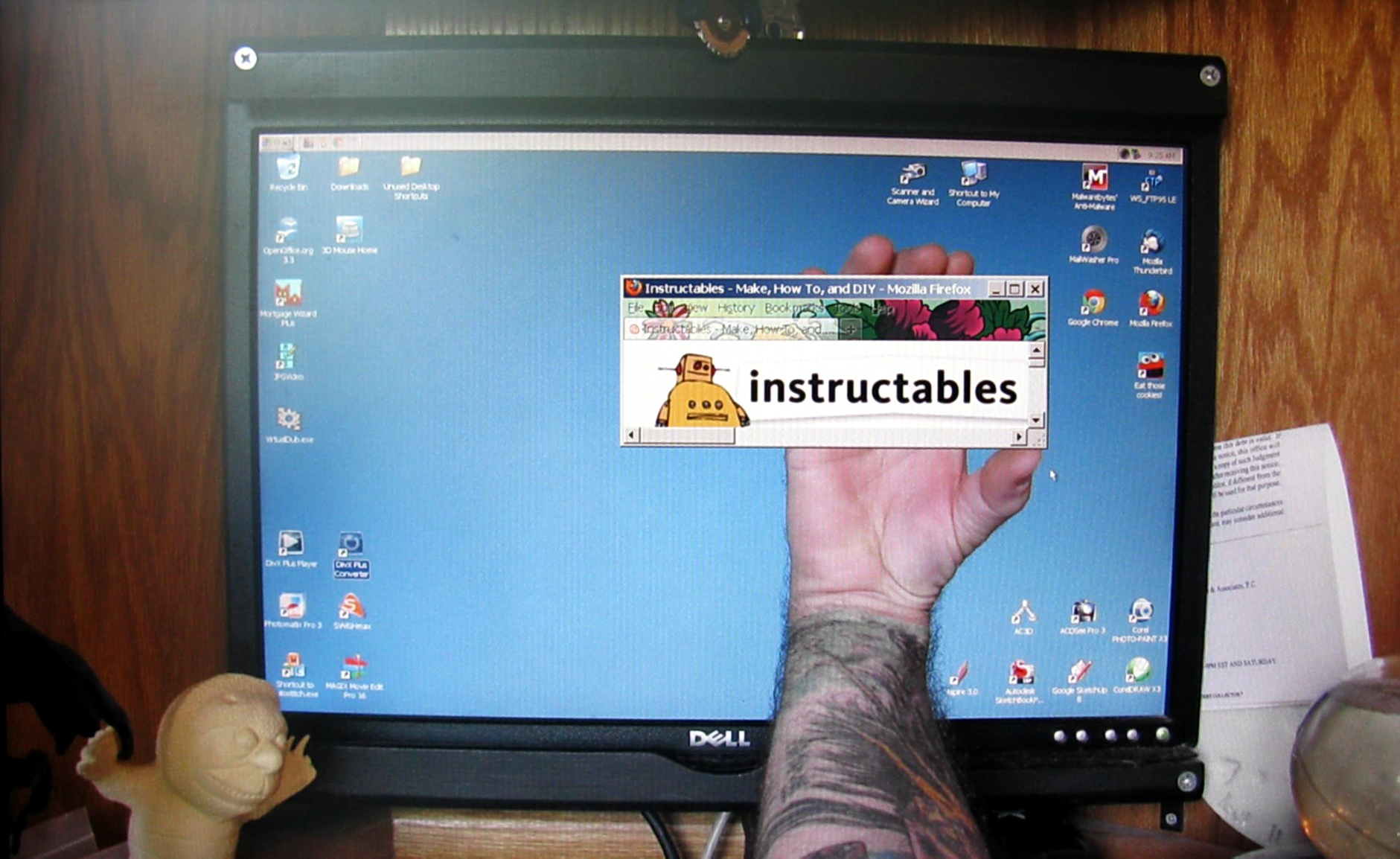 Transparent Monitor Camera Trick