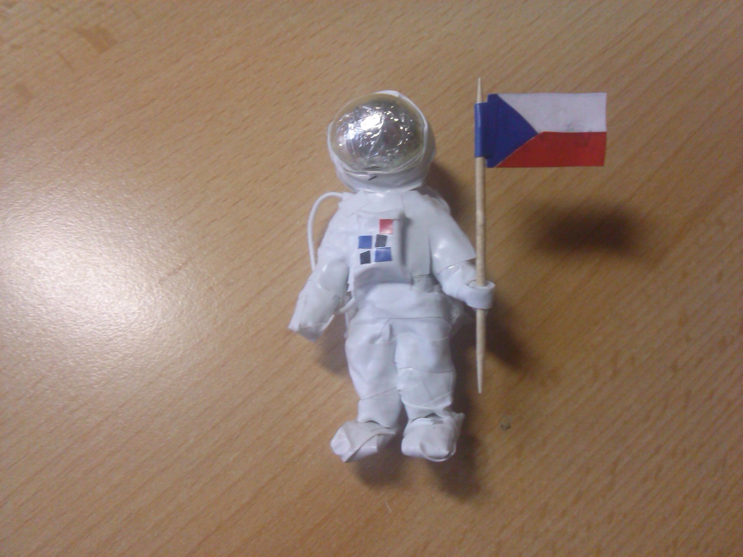Making an Astronaut Using Paper and Tape