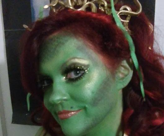 Medusa Costume With Armor Made From Craft Foam