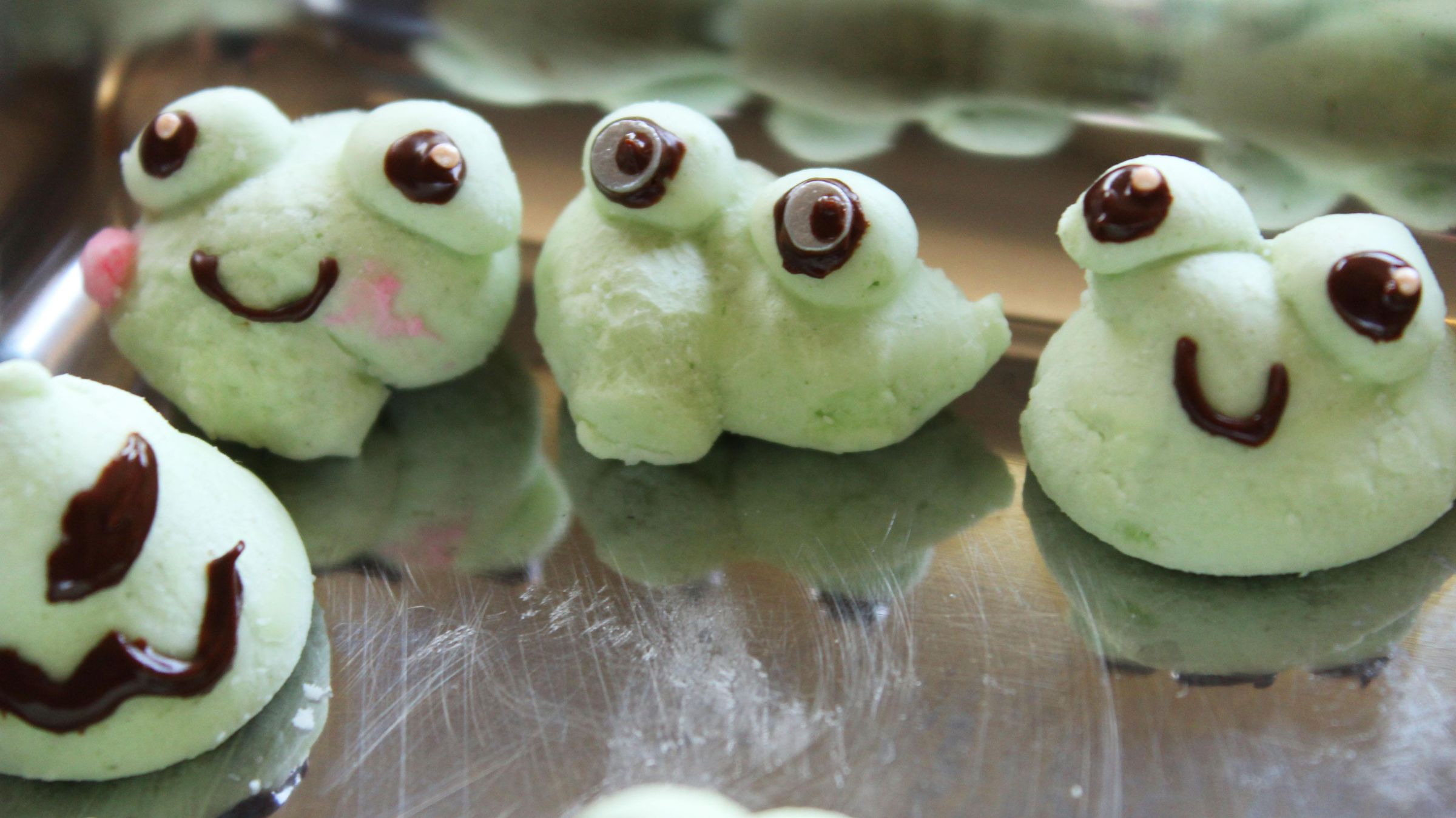 Matcha Green Tea Frog Marshmallows (beginnerfriendly Piped