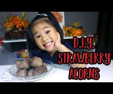 DIY Strawberry Acorns