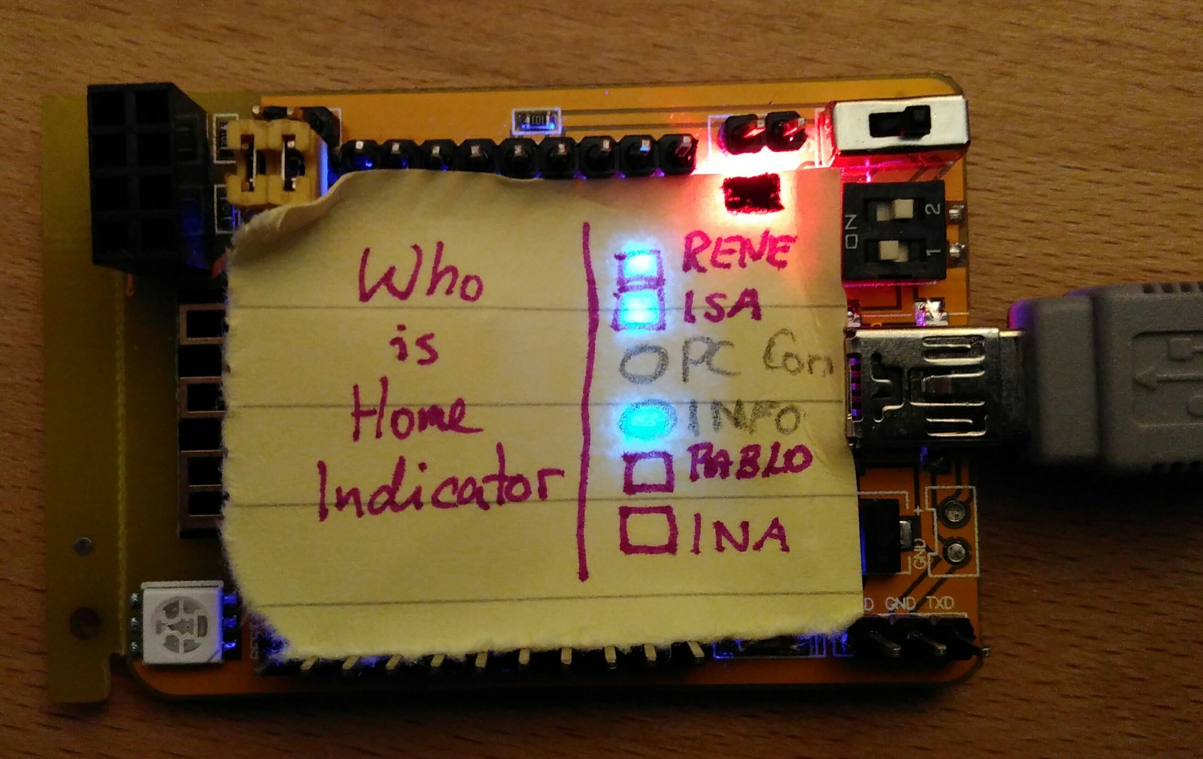 [15min] Weasley Clock / Who Is Home Indicator - Based on TR-064 (beta)