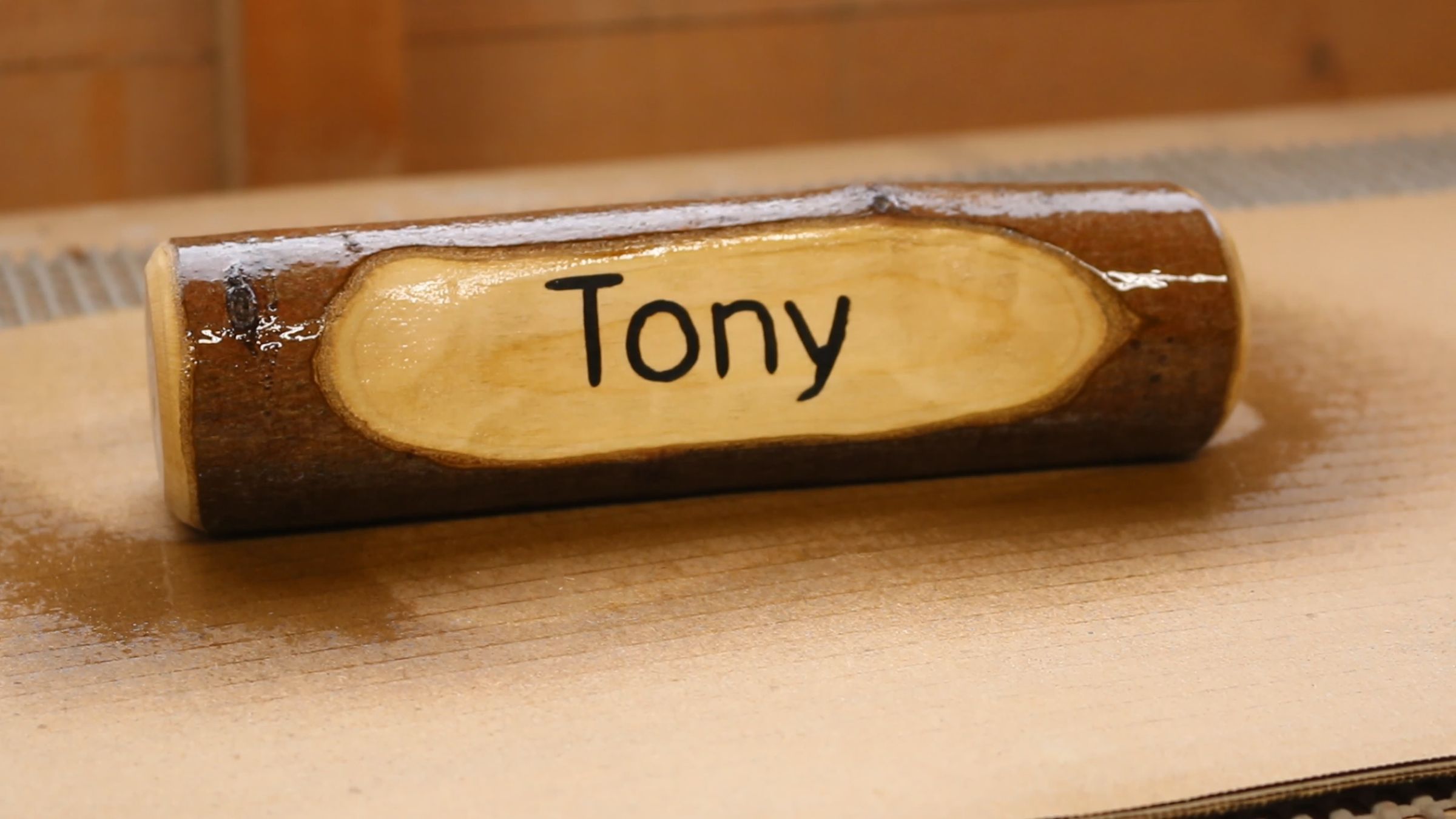 Super Simple! Rustic Log Name Plate : 4 Steps (with Pictures ...