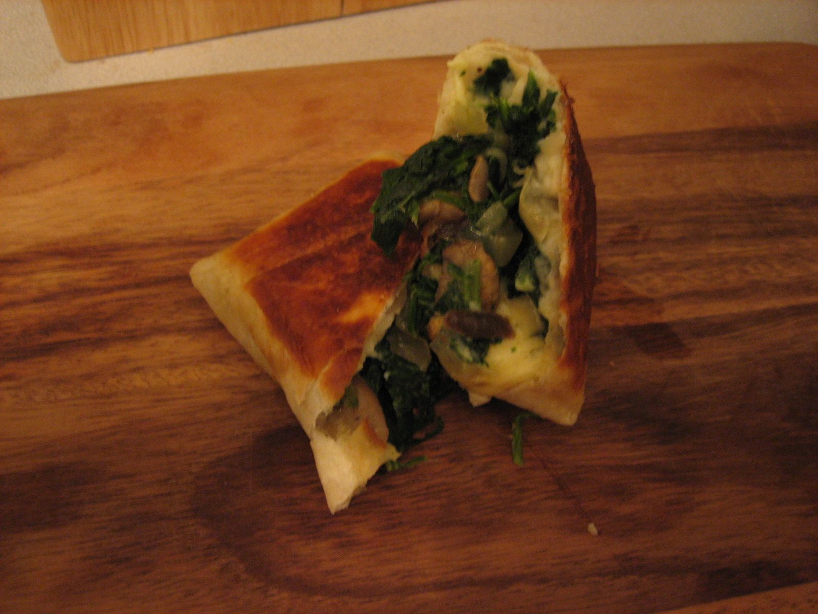 Spinach and Mushroom Wrap