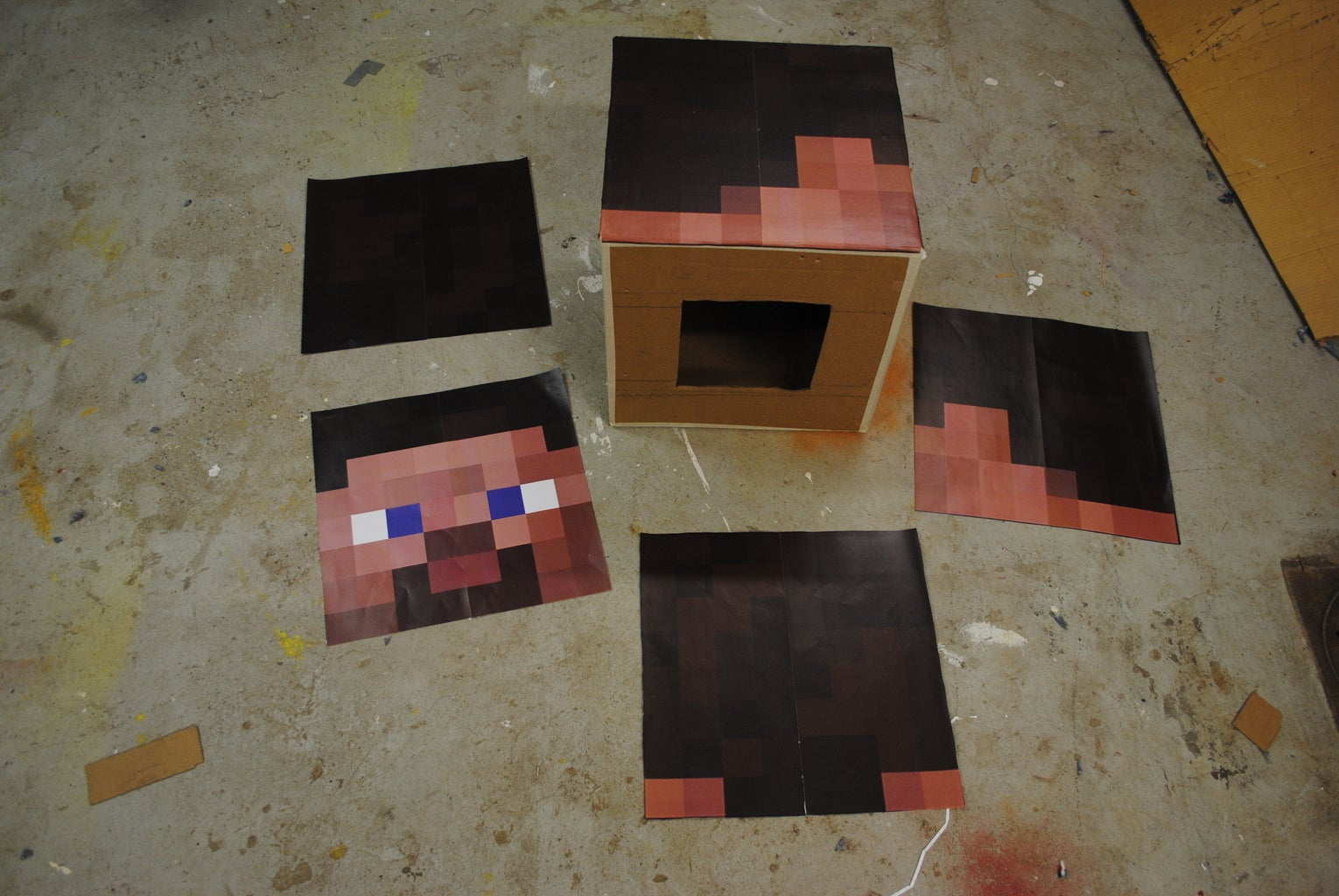 Minecraft Steve Costume : 6 Steps (with Pictures) - Instructables make-your-own-minecraft-steve-head-madebyaprincesspdf-pdf