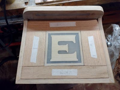 Resin Work and Wooden Panelled Surface - Making the Table Top and Backguard