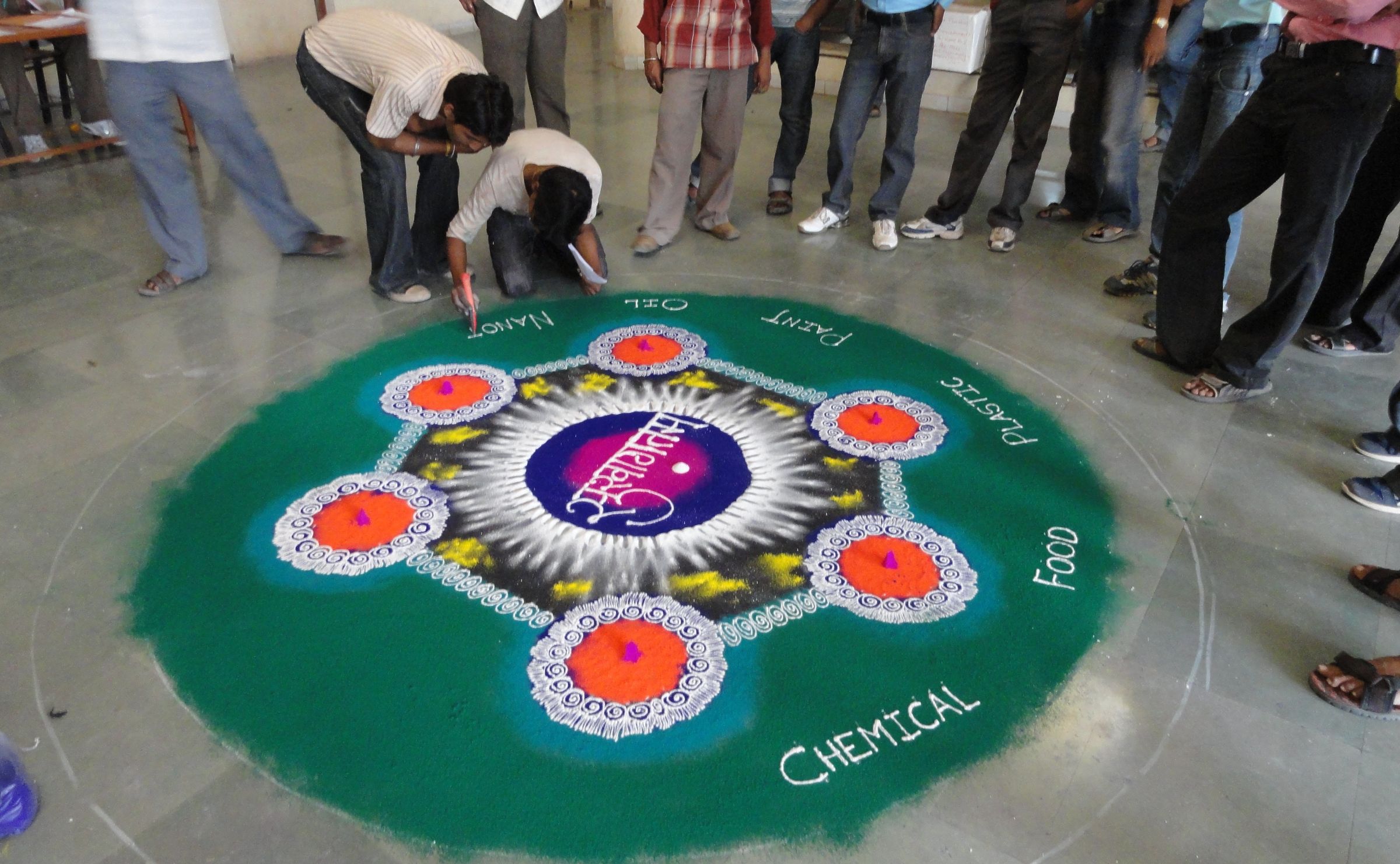 My color work... Rangoli... Some steps....