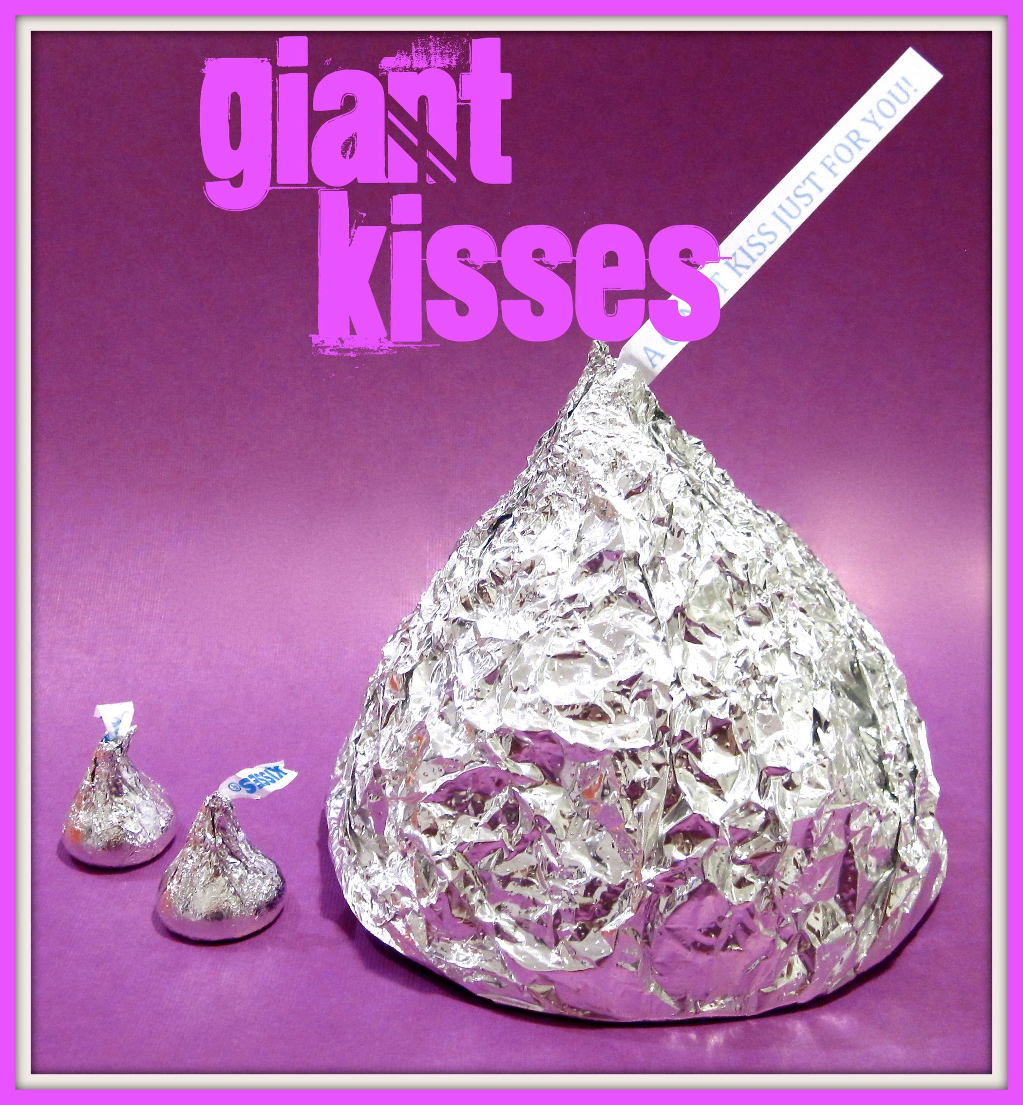 DIY Giant Kisses Filled With Kisses! 6 Steps (with Pictures