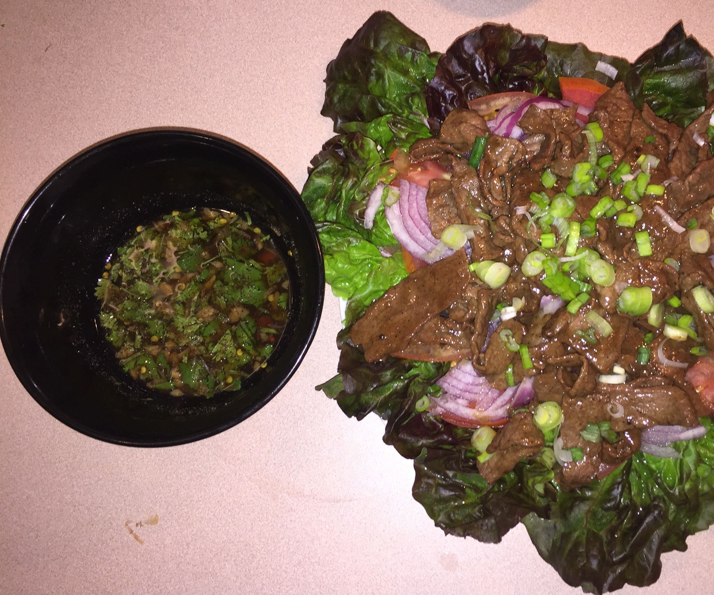 Cambodian Beef Salad (Lok Lak)