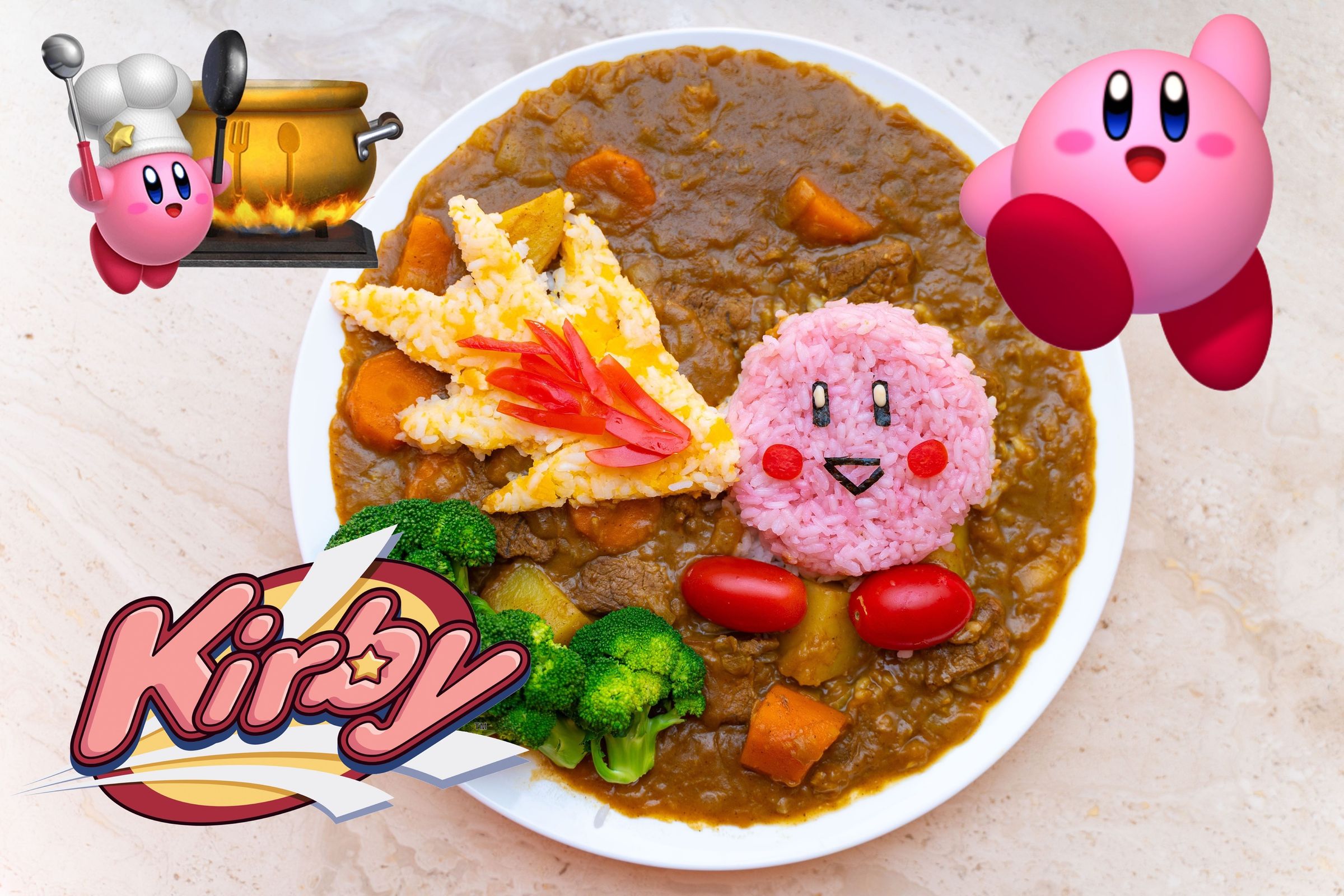 Kirby's Spicy Curry (no Artificial Food Colouring!!) 9 Steps (with