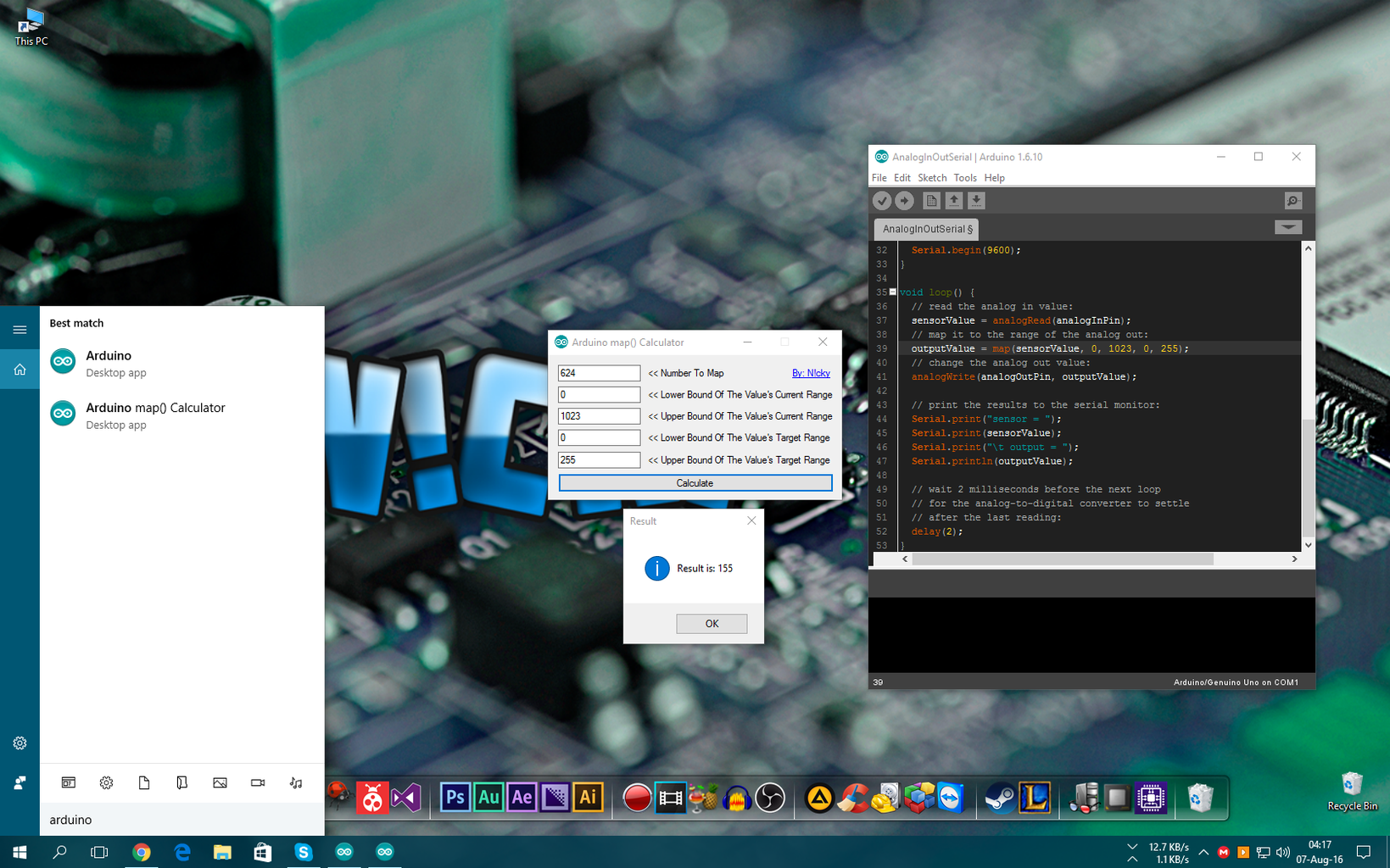 Calculate Arduino Map() on PC - Instructables