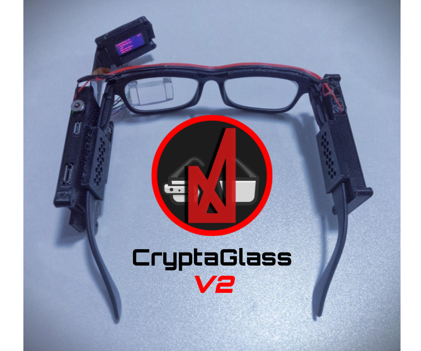 Crypta Glass V2: Raspberry Pi Smart Glasses With Display, Microphone & Camera