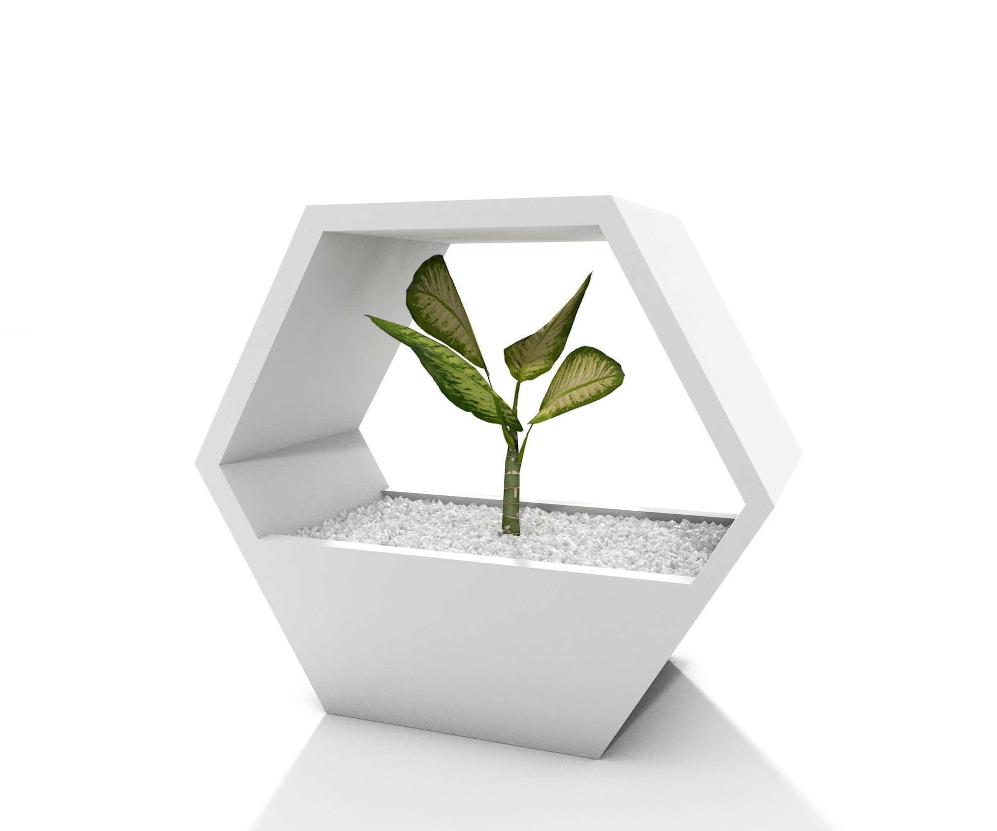 Honeycomb Stackable Planter, 3D Printed