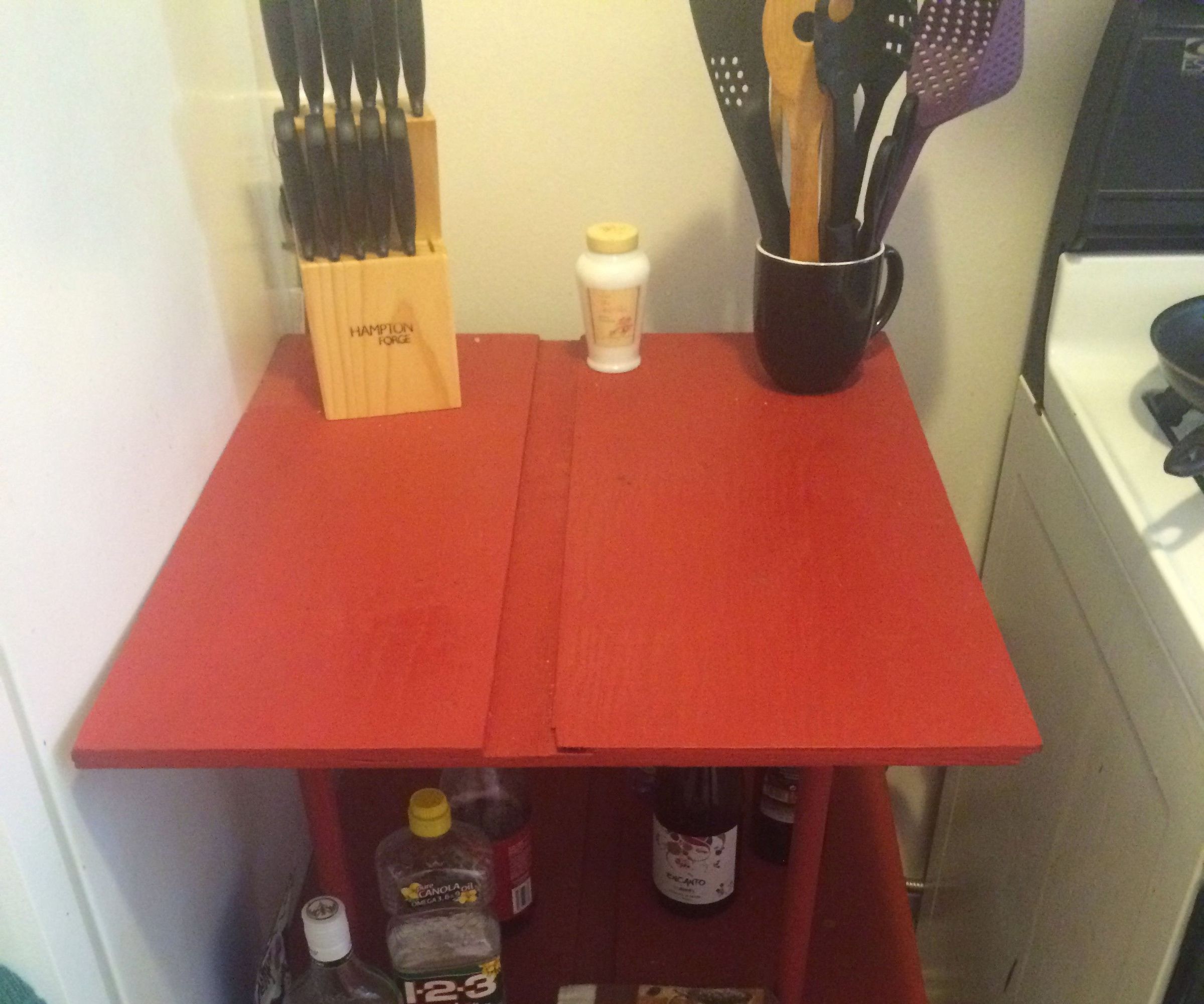 Custom Kitchen Shelves for Small Apartment