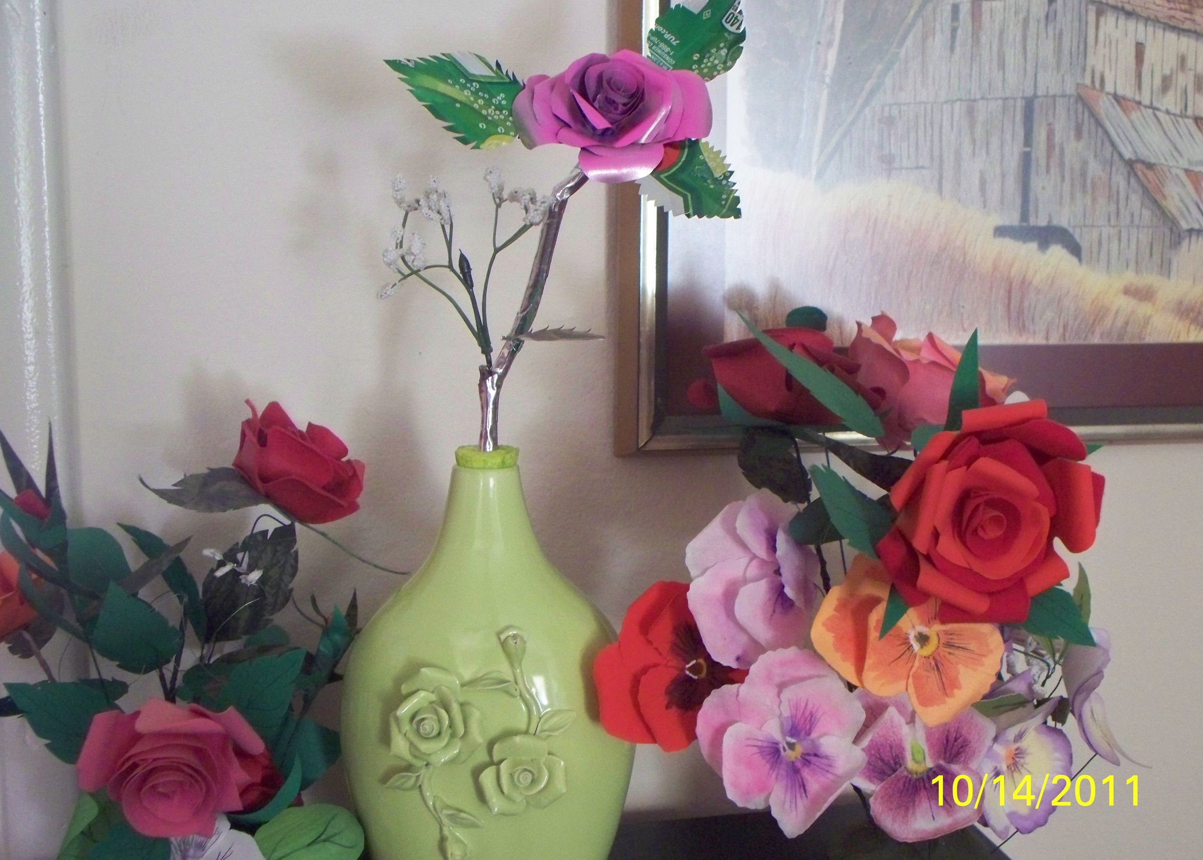 Roses From Soft Drink Cans