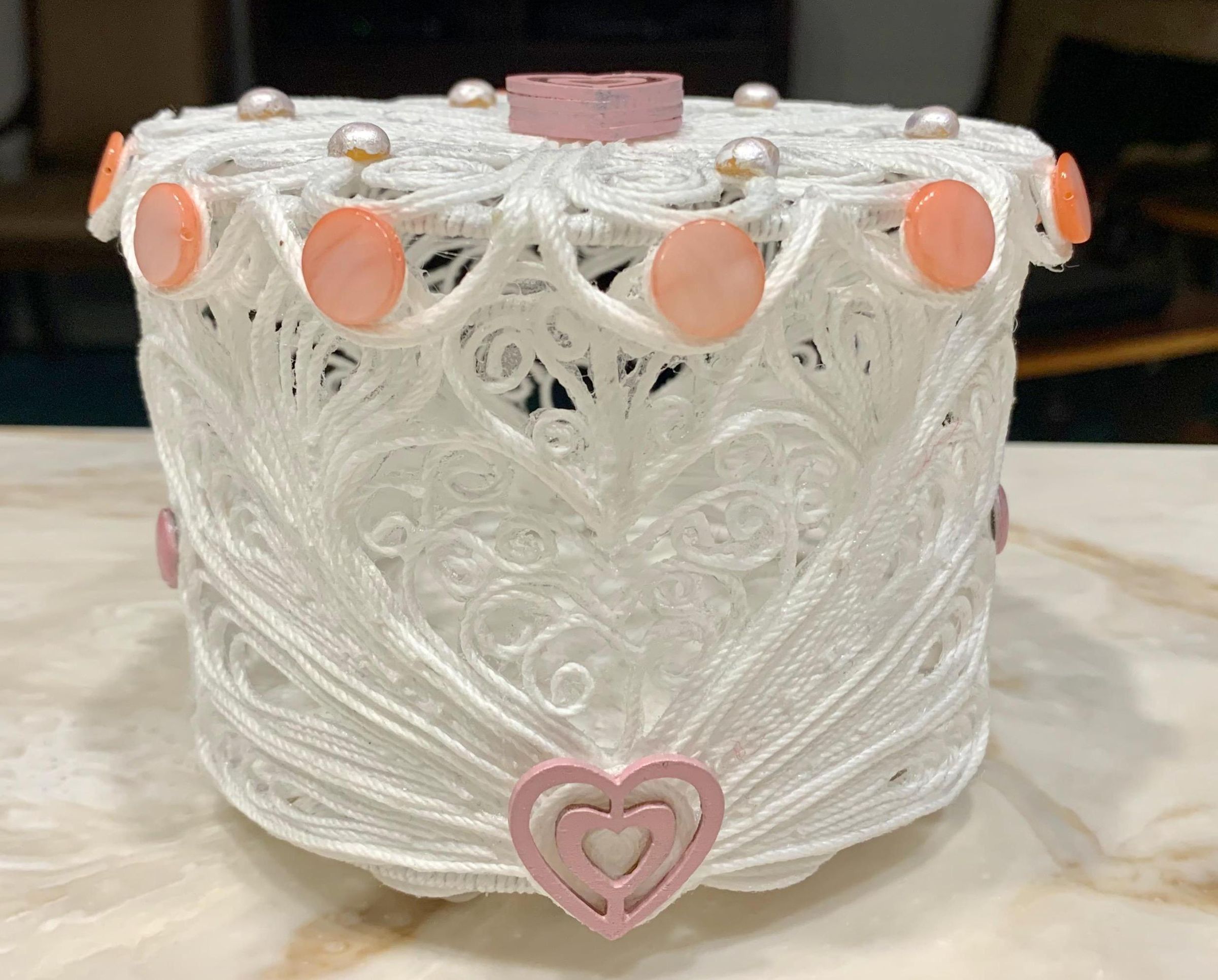 Decorative Lace String Box