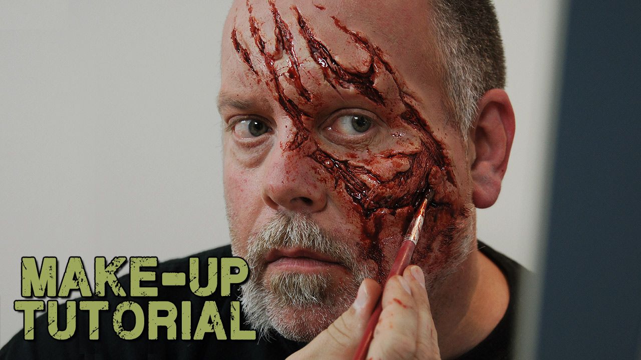 How to Apply a Prosthetic to Yourself - Walking Dead Zombie Style!